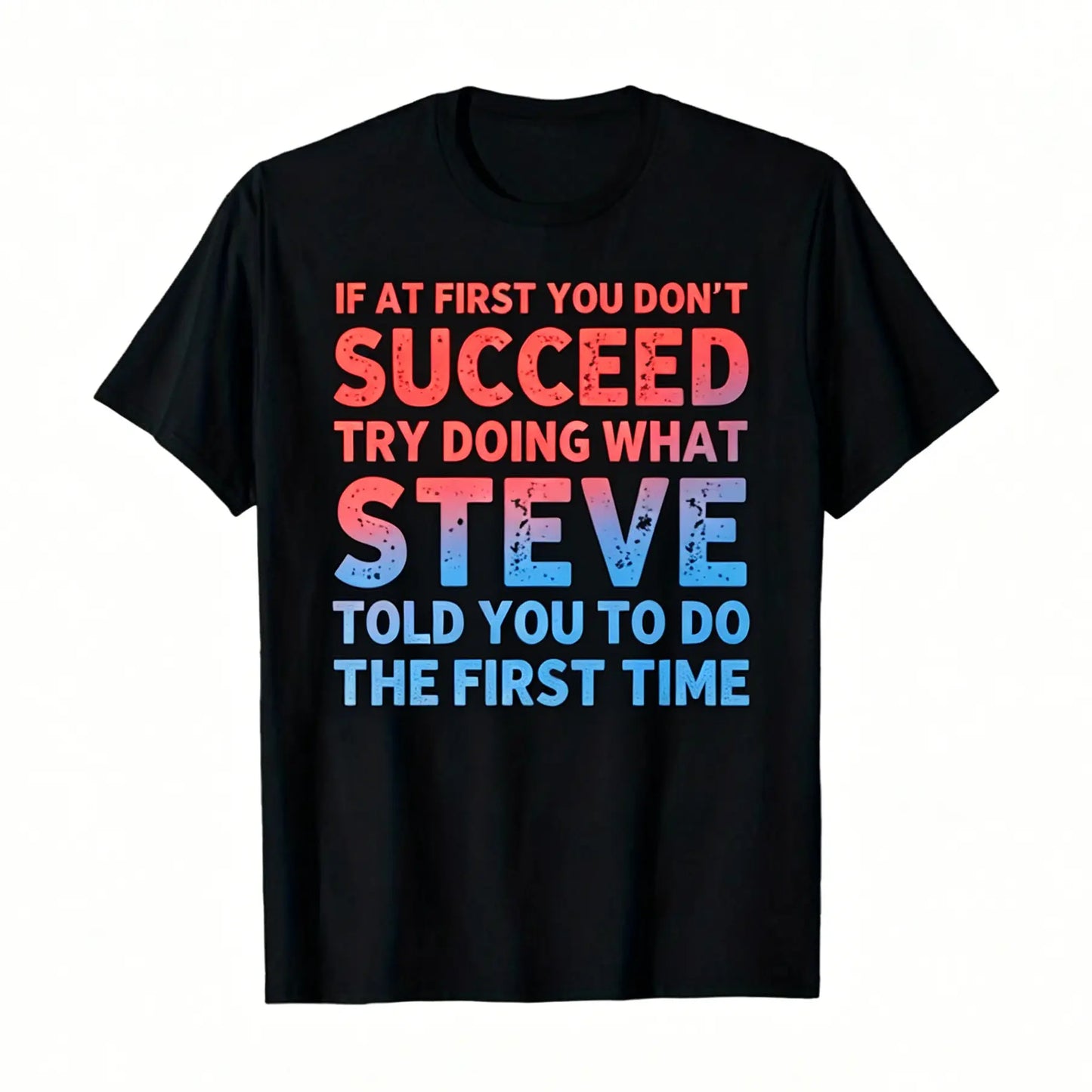 Men's Funny Sarcastic Quote Graphic T-Shirt, Heavyweight Loose Fit Short Sleeve Streetwear Top for Daily Wear & Parties, Tshirt, Menswear