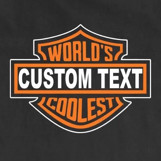 World's Coolest Grandpa Nickname Gift Motorcycle Dad Print Back Font Shirt, Father's Day Tee Birthday Gift from Grandkids Menswear Top