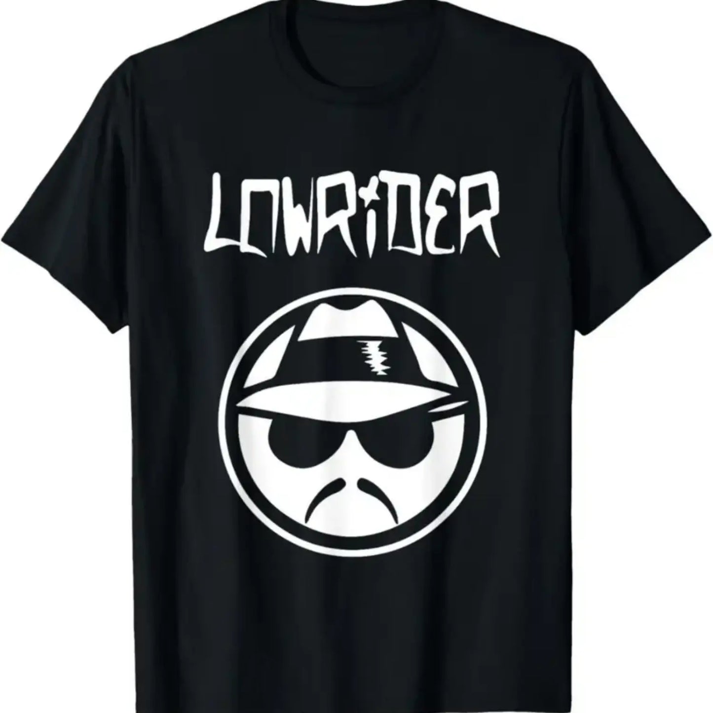 #TikTokShopRestock Plus Size Men's LOWRIDER Graphic T-Shirt - Soft, Breathable Cotton with Stylish Print, Short Sleeves, Round Neck - Perfect for Casual Wear