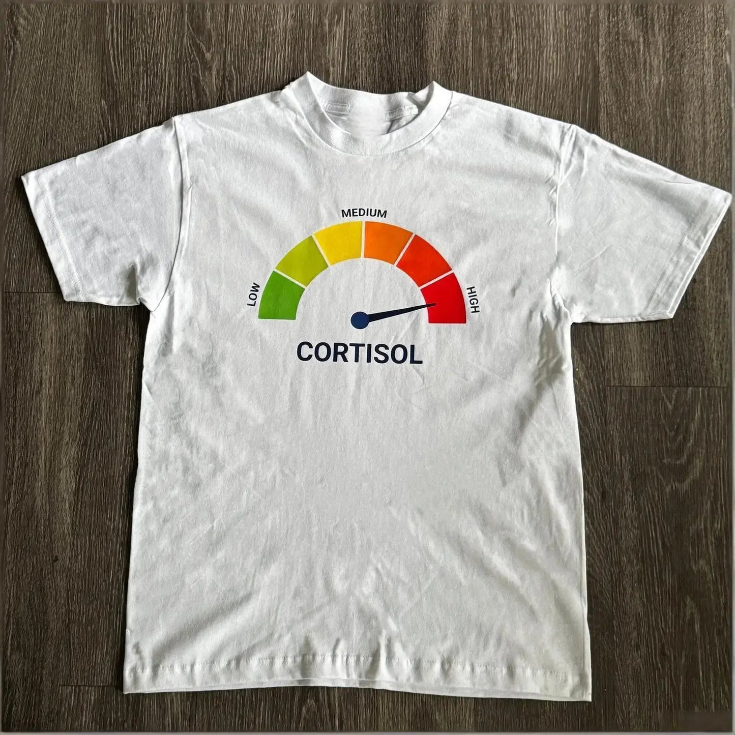 High Cortisol Low Cortisol Funny Casual 100%25 Cotton Heavyweight Short Sleeve T-Shirt / Crewneck Sweatshirt / Hoodie men's t shirts away shirt unisex graphic