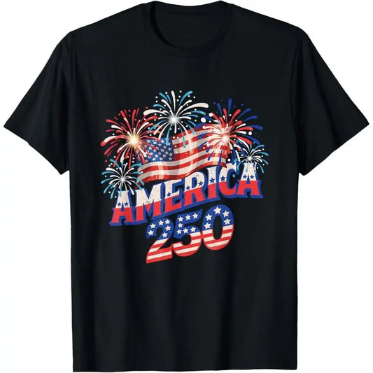 250 Years America Anniversary 250th Independence Day Freedom T-Shirt summer graphic tees