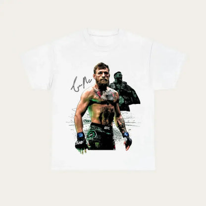 Casual Graphic T-Shirt, Unisex Combat Sports Round Neck Shortsleeve in Soft Cotton for Simple Streetwear Outfits