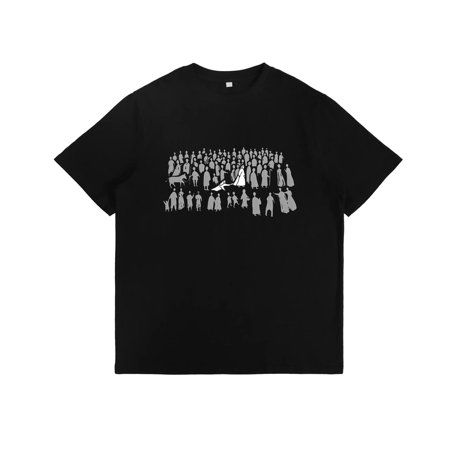 Christian Graphic T-Shirt, "By His Wounds We Are Healed" Jesus Print, Unisex Classic Fit 100%25 Cotton Tee for Casual Streetwear
