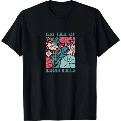 Human Rights Graphic Sweatshirt for Women, Casual Soft Cotton Pullover with a Smooth Feel, Lightweight Round Neck Social Awareness Top