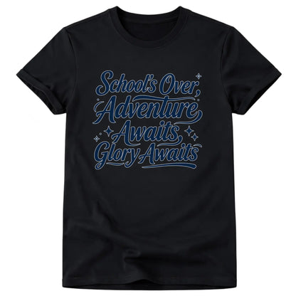 Plus Size - Casual Style Women'S Oversized 100%25 Crew Neck T-Shirt 'S Over Adventure Awaits Glory Awaits Graduation Gift for Summer Wear