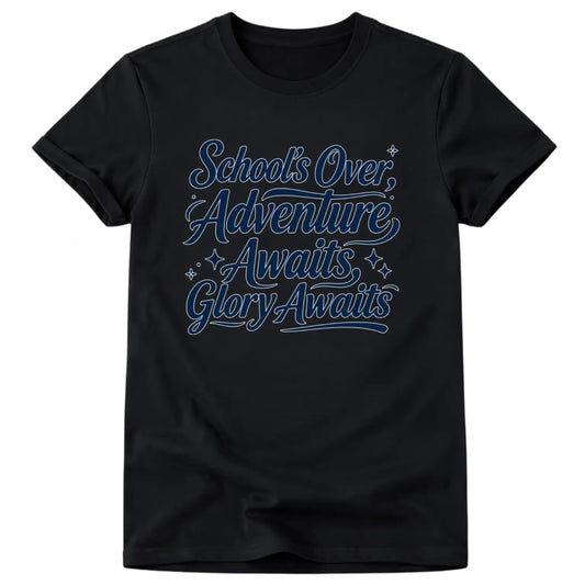 Plus Size - Casual Style Women'S Oversized 100%25 Crew Neck T-Shirt 'S Over Adventure Awaits Glory Awaits Graduation Gift for Summer Wear