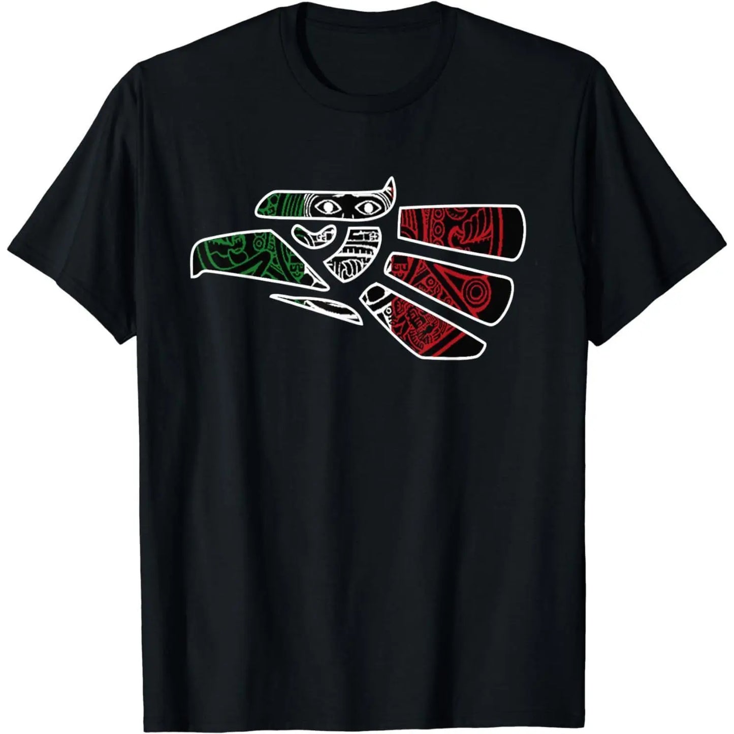 Funny Tee [100%25 Cotton] Made In Mexico Aztec Calendar Mexican Eagle T-Shirt