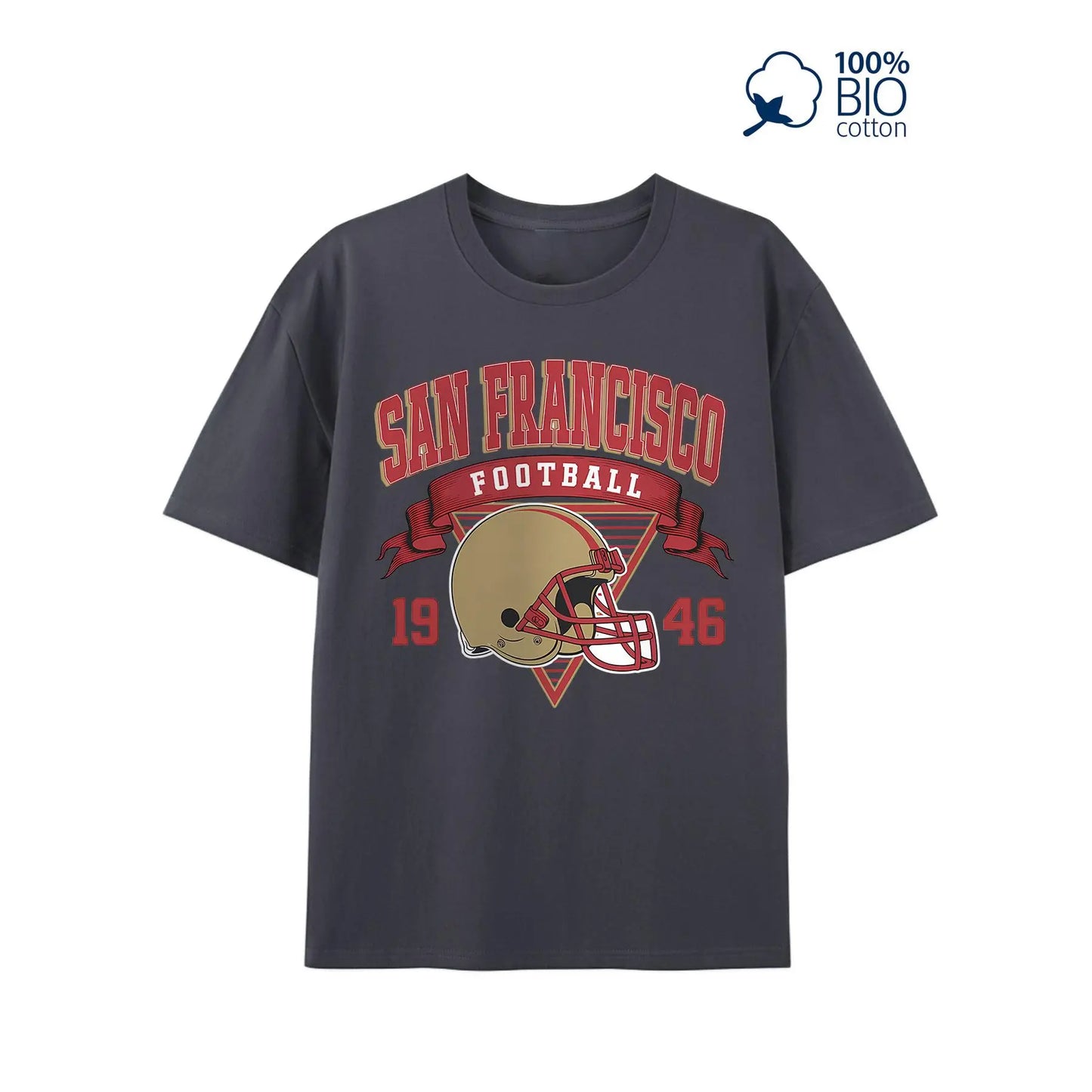 Thoughtful Gifts, Men'S Gifts, Classic San Francisco Football Print, A Men'S Casual T-Shirt Suitable for Football Enthusiasts, Pure Cotton Comfortable, Everything Basic, Unisex.