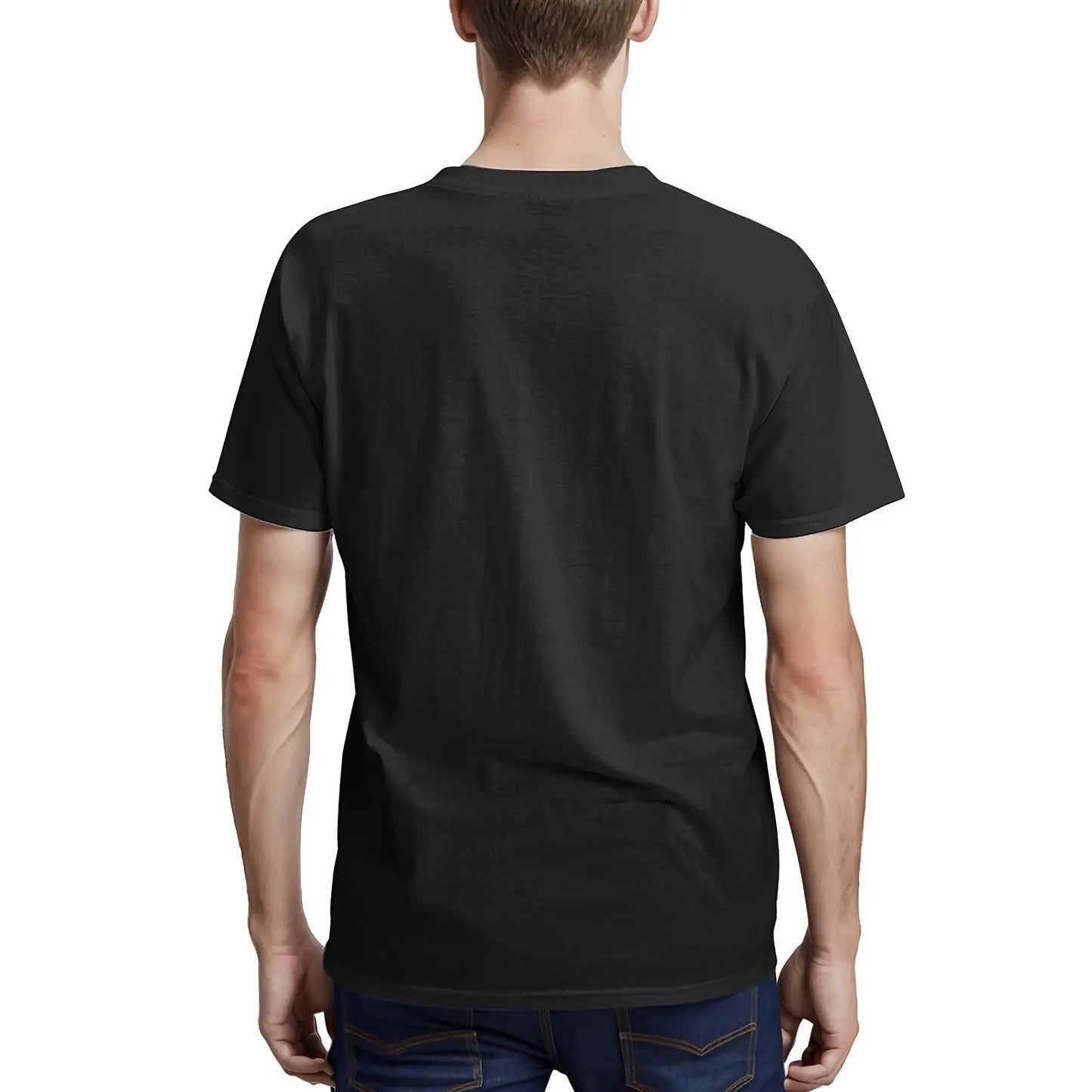 Men'S Cotton T-shirt, Casual Crew Neck T-shirt, Fashion Ohio State Print, Short Sleeve, Machine Washable, Suitable for All Seasons
