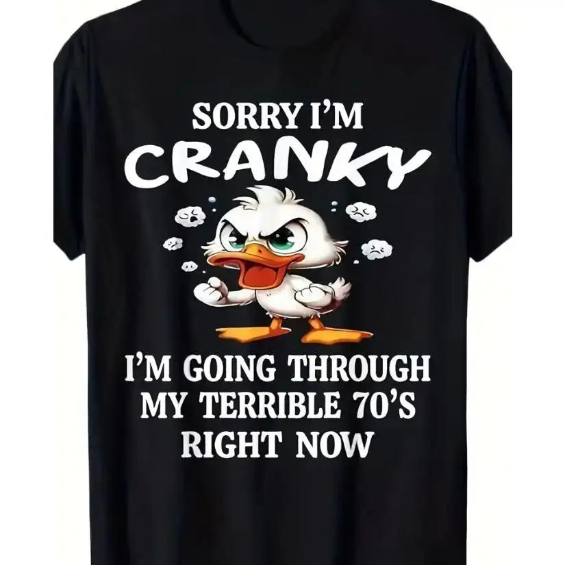 Funny 70s Duck Graphic Tee, 100%25 Cotton Casual Crew Neck Outfit, Unisex Couple Fashion Top, Cute Retro Style, Best Valentine’s Day Gift For Him Her, Perfect Gift For Boyfriend Girlfriend Husband Wife