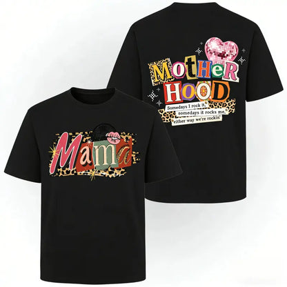 Mom Life Motherhood Graphic T-Shirt for Moms & Wives – Double-Sided Tee, Viral Made Me Buy It, Mother’s Day Gift, Unisex  Casual Outfit, Trendy Mom Era Shirt