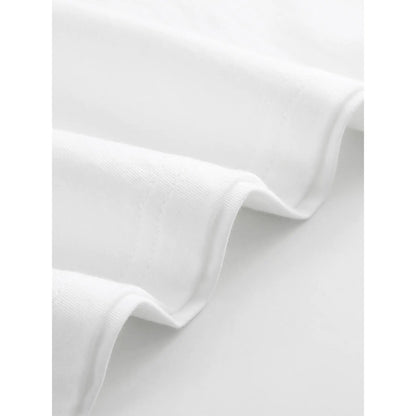 men's plus size casua 100 cotton White T-shirt 180g short-sleeved withUNC Ram Mascot Tee Breathable and Comfortable top All seasons are suitable for machine wash festivals the perfect deliver gift for friends