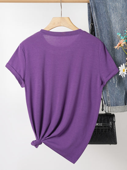 [Women'S Happy New Year T-Shirt] Women'S Luxurious Golden 2026 Happy New Year And Champagne Pattern Printed T-Shirt, Women'S Fashion Commute Round Neck Short Sleeve T-Shirt, Women'S Attending New Year Celebration Clothing, Goodbye 2025