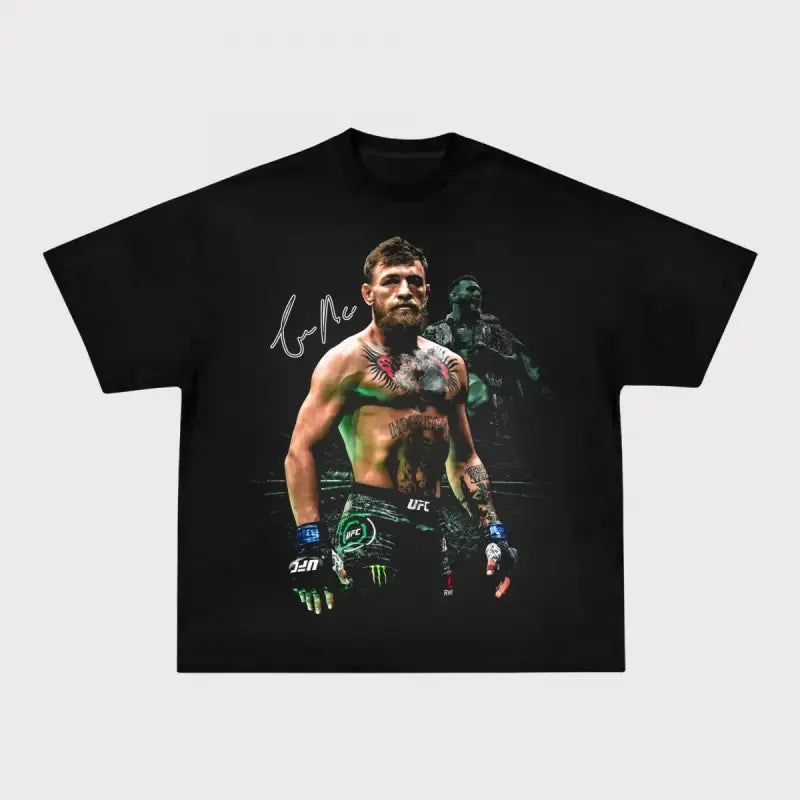 Casual Graphic T-Shirt, Unisex Combat Sports Round Neck Shortsleeve in Soft Cotton for Simple Streetwear Outfits
