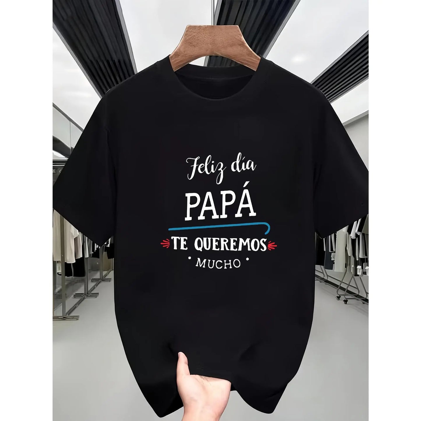 Men's Navy Blue Graphic T-Shirt, Oversized 100%25 Cotton Relaxed Fit Tee, Breathable Shortsleeve Crewneck for Casual Summer Wear