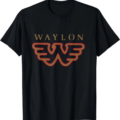 Waylon Jennings - Official Merchandise - Flying W Logo T-Shirt