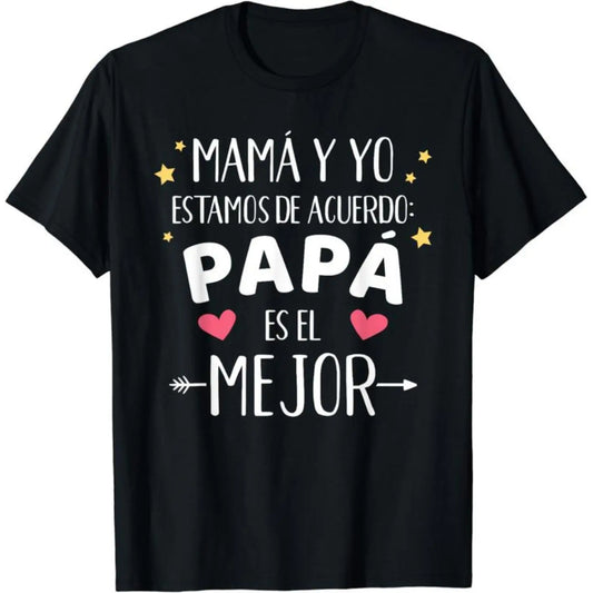 100%25 Cotton Best PAPA Father's Day T-Shirt