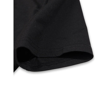 Dark Star Simplicity, Highly Adaptable for Workout Sessions, Designed with a Patterned Round-Neck T-Shirt for Men