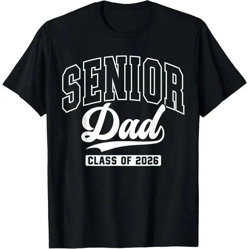 100%25 Cotton Unisex Proud Senior Dad Class Of 2026 Graduation 2026 Senior Dad 26 T-Shirt