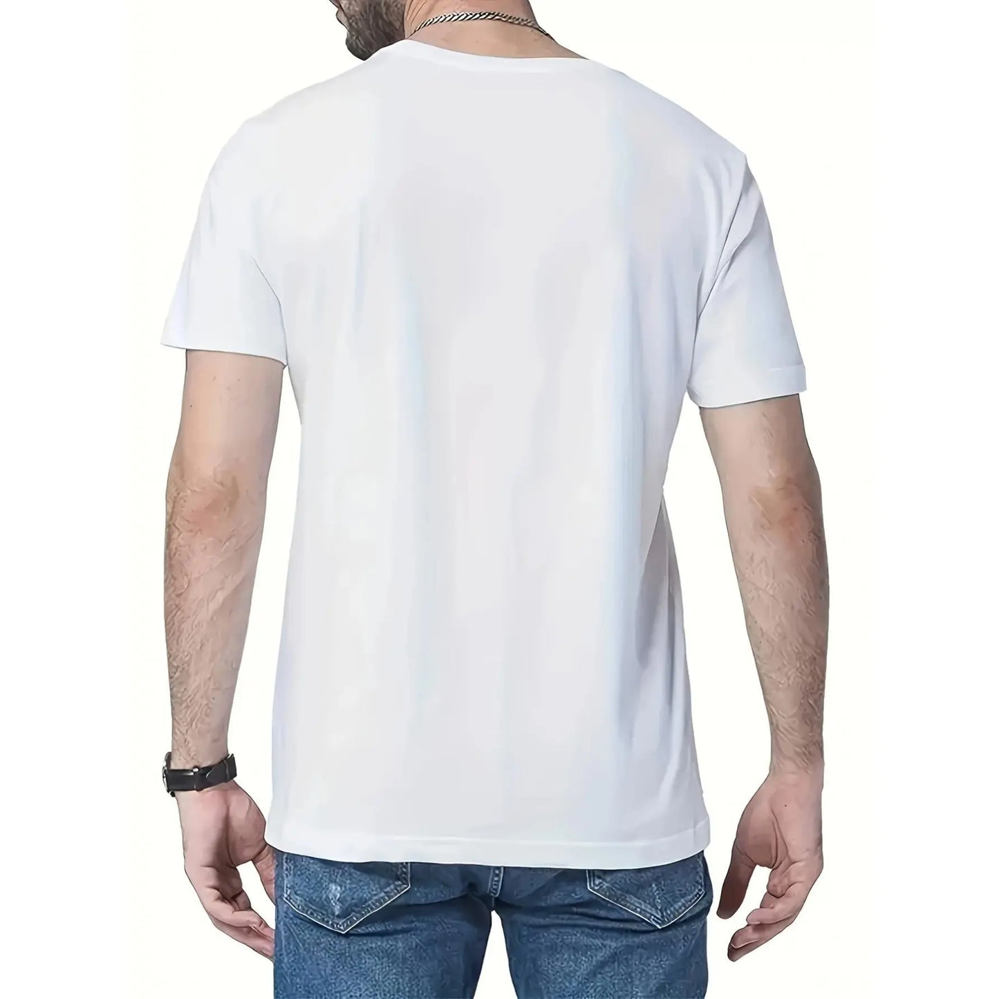 1pc Men'S Summer Casual T-Shirt, Philippines Sun And Stars Patriotic Print, 100%25 Soft Ribbed Crew Neck, Slight Stretch Regular Fit, Casual Attire And Trendy Style, Comfortable Fabric