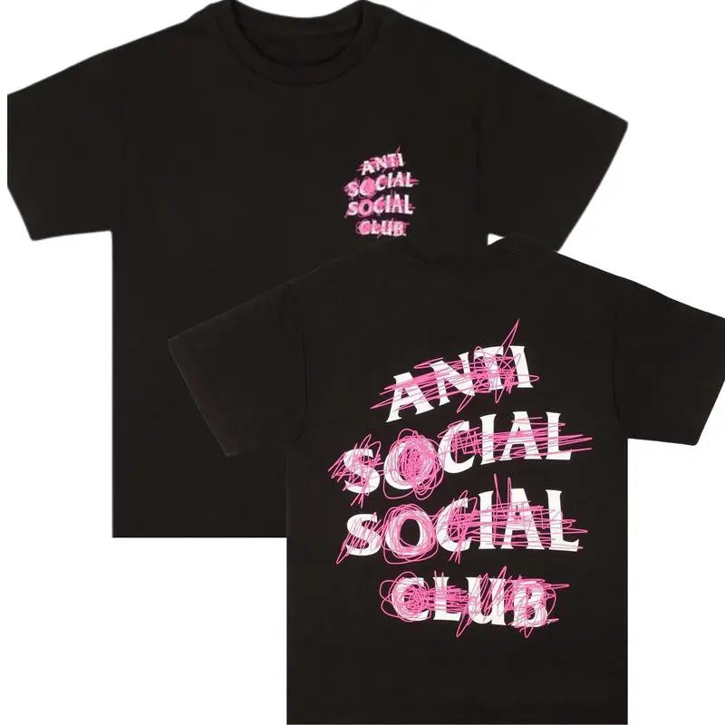 [100%25 Cotton] Lightweight [Graphic Tee]Anti Social Social Club Nevermind Short-Sleeve T-shirt, Unisex Tshirt, Cotton Comfortable Fit, Streetwear Fashion Top for Men and Women, Trendy Casual Tee, Perfect Gift for Him or Her, Mens Womenswear Everyday Wear