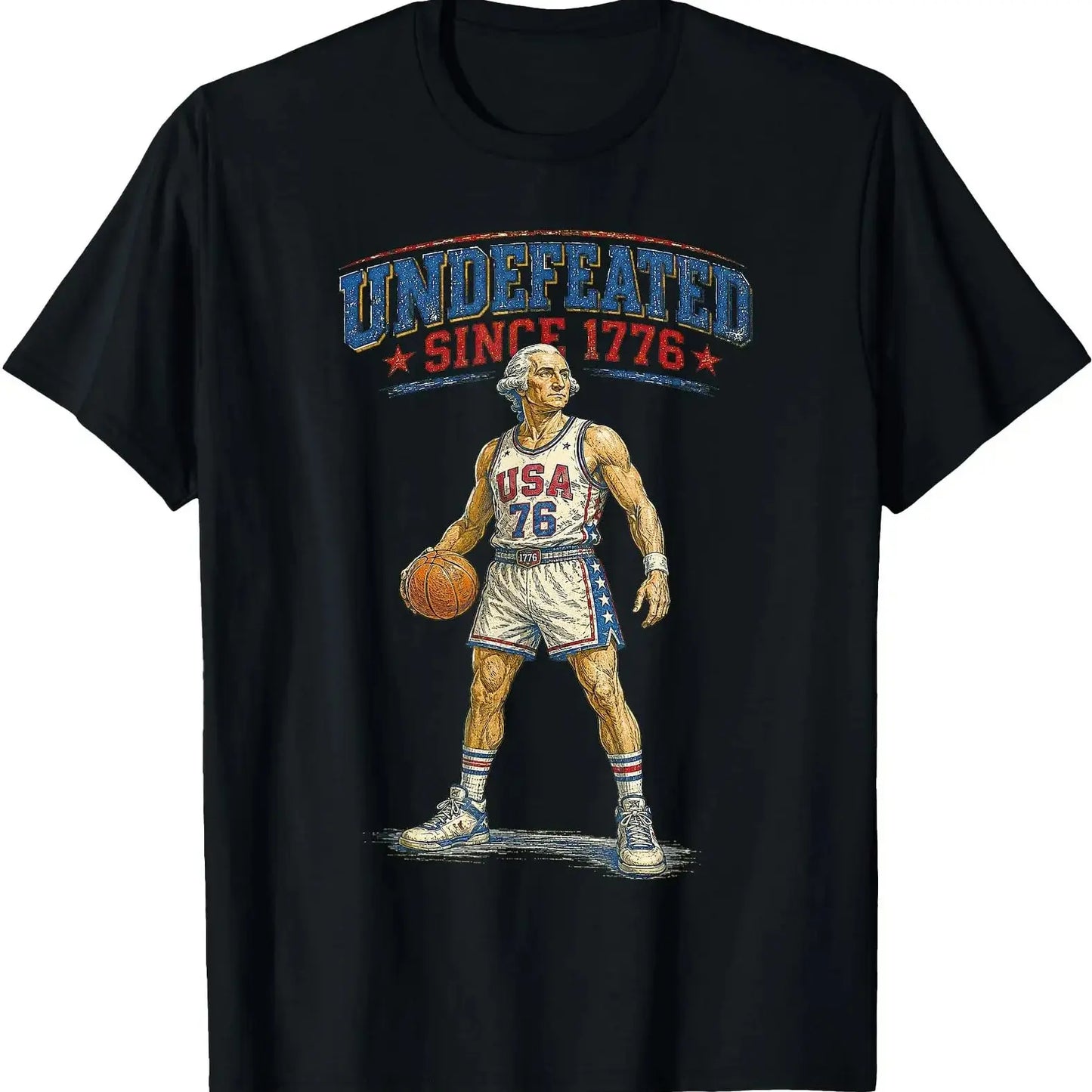 UNBEATEN Since 1776 America 4th of July Independence Day  T-Shirt