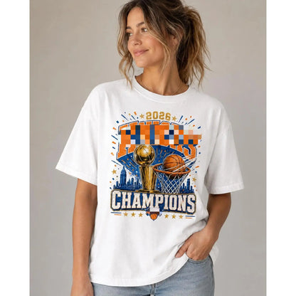 New York 2026 Shirt, Knick Champs City Hoops Basketball Tee, NY Sports Fan Gift