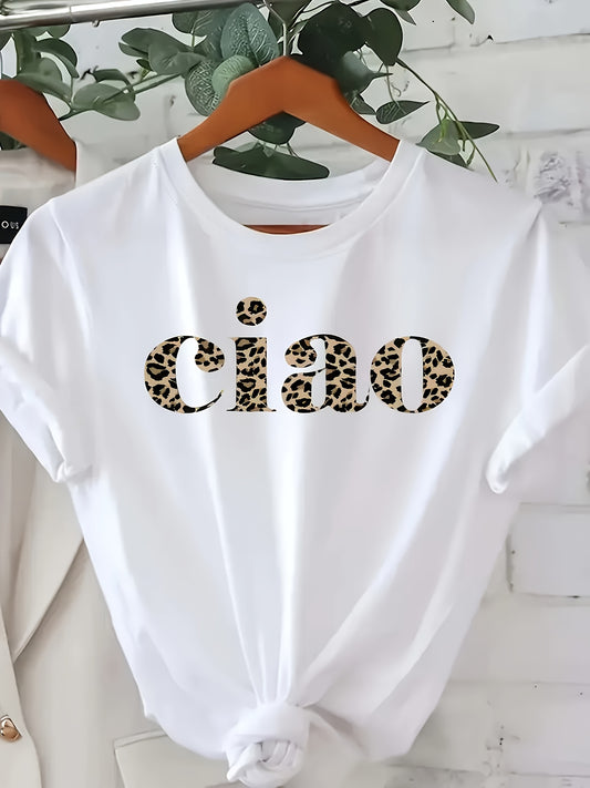[Regular Fit] - Short Sleeve T-Shirt - Casual Heart Pattern Ciao