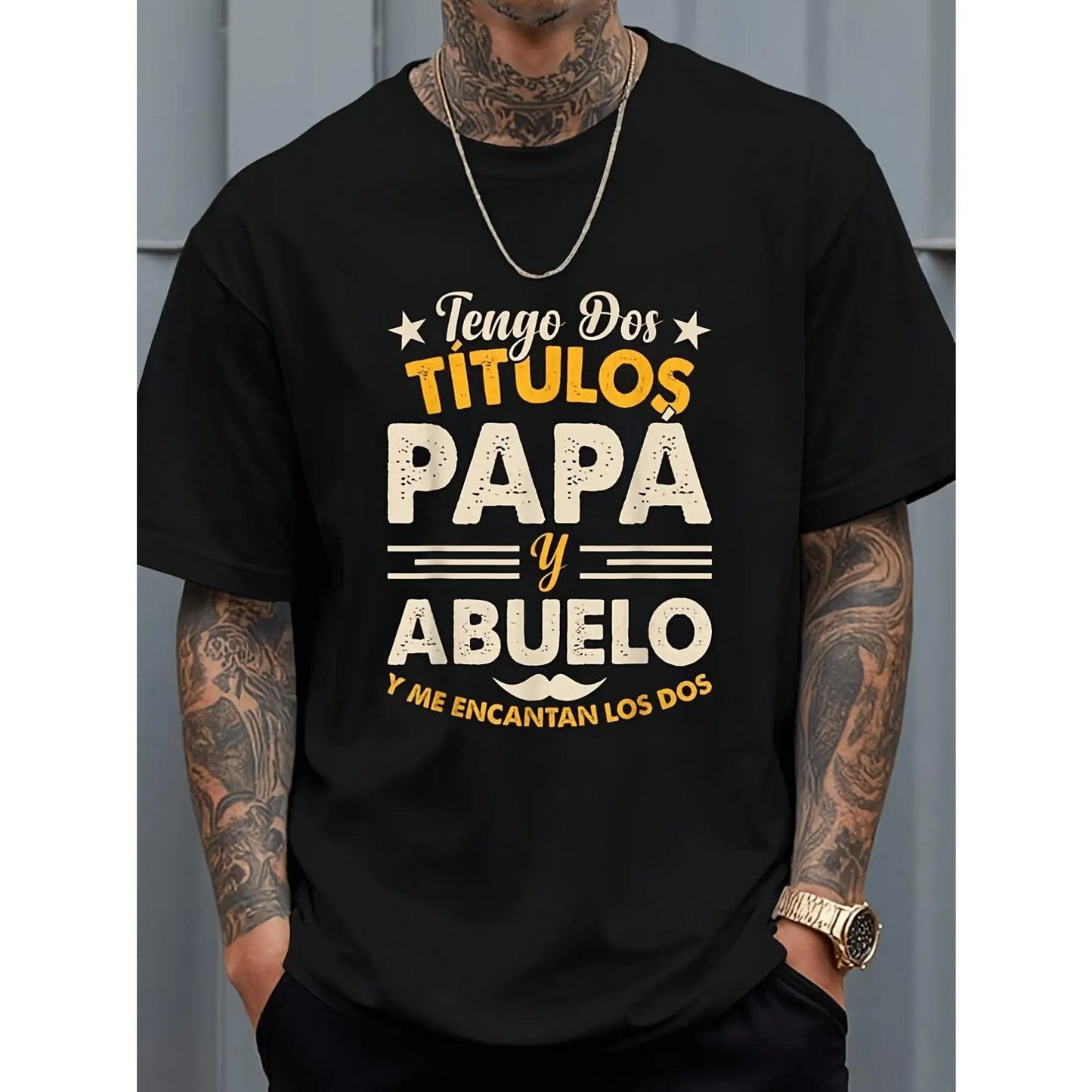 I Am Both a Father And a Grandfather, And I Cherish Both Roles. Men'S T-Shirt, Neutral Style, 2026 Summer Short-Sleeved Printed T-Shirt