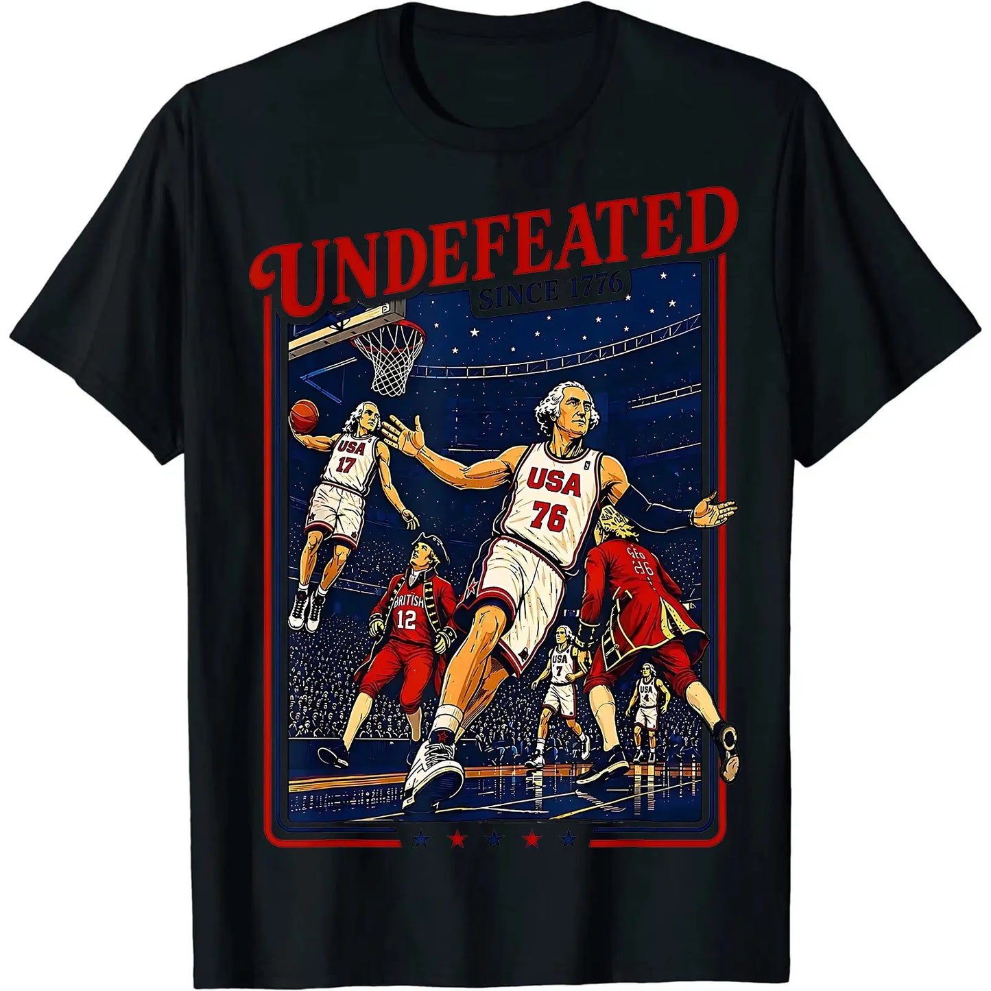 UNBEATEN Since 1776 America 4th of July Independence Day  T-Shirt