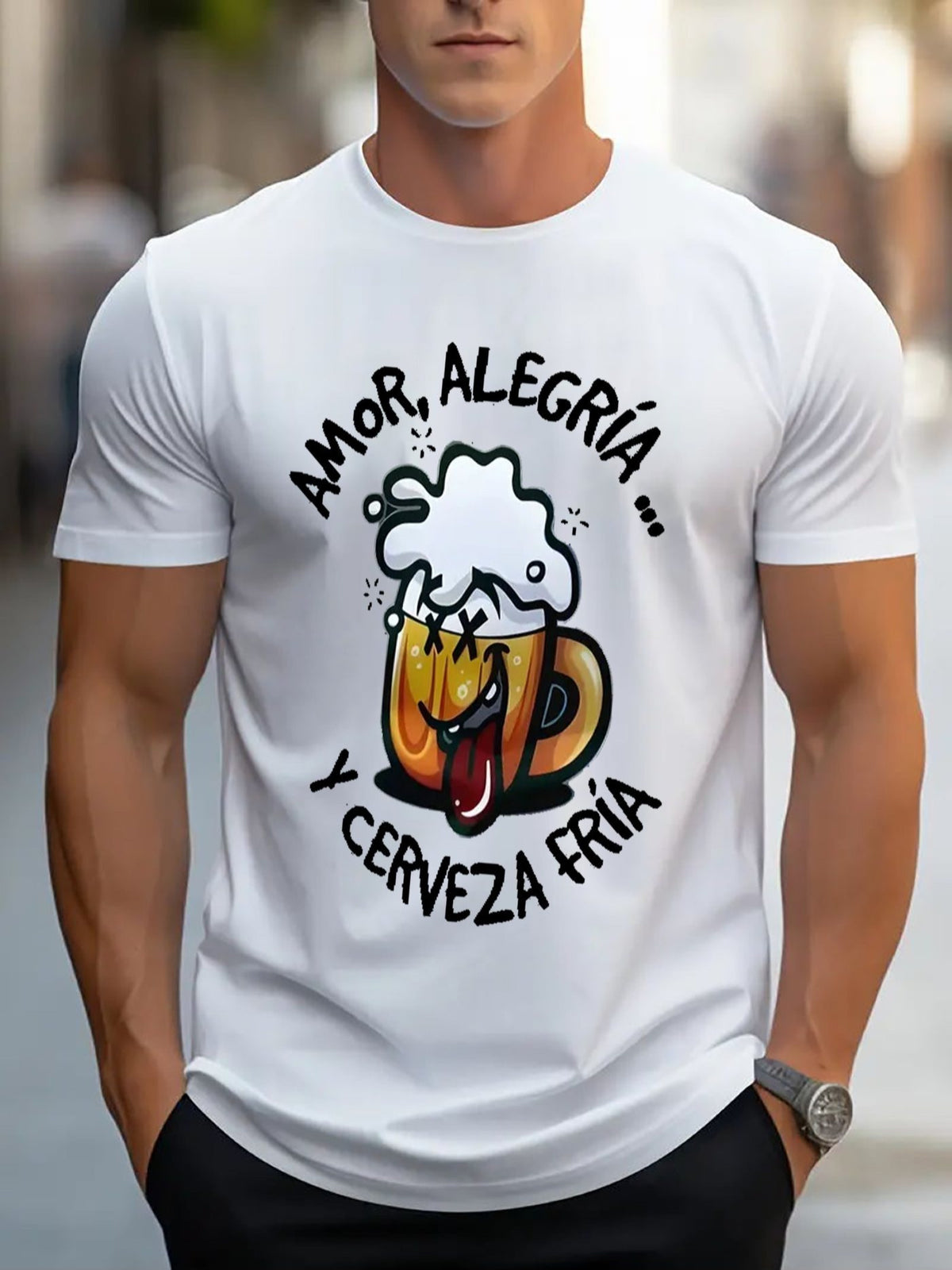 Men Casual Short Sleeve Tee 1 Pcs 100% Heavy Cotton - Comfortable Crew Neck, Soft Adorable Tees Tops