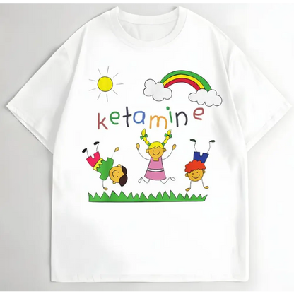 Ketamine Meme Dancing  Dank Humor T-Shirt Funny Tee Casual Graphic Shirt Oversized