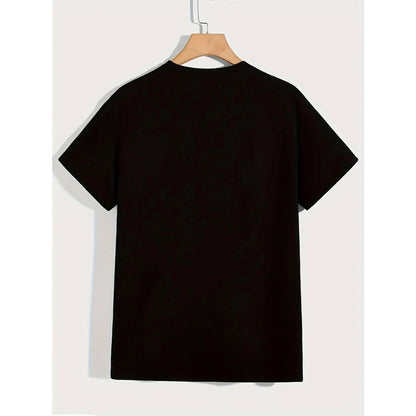 Funny "Nobody Move I Dropped My Nuts" Squirrel Graphic Men'S T-Shirt - Soft Breathable,Loose Fit Casual Shirt For Parties, Gifts (Father'S Day, Birthday), Everyday Summer Wear - Machine Washable Black Crewneck Top, Playful Design