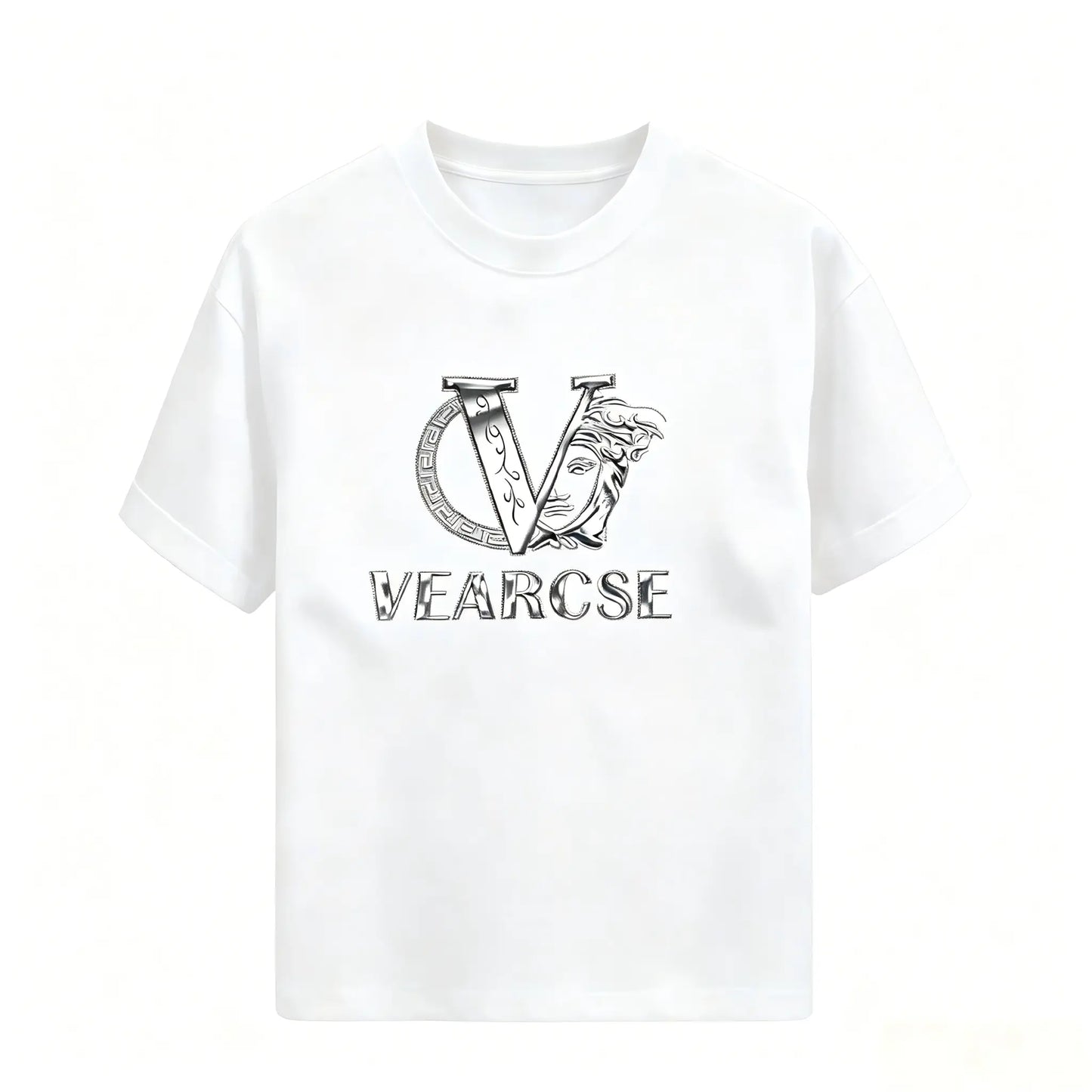 men's stylish pure cotton round-neck casual printed T-shirt, suitable for both men and women, perfect for fashionable and relaxed summer outfits.,summerwins