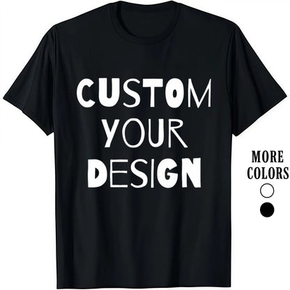 Fashion Designer T-Shirts Customizable T-Shirt – Design Your Own Personalized Tee,Crewneck,Casual casual crew neck cotton t-shirt Man Menswear
