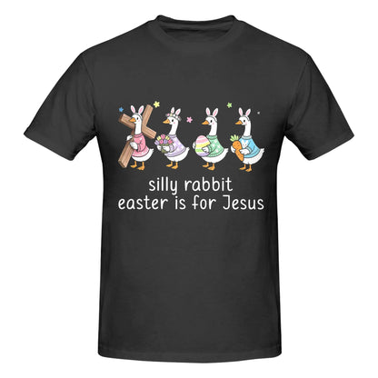 Religious Easter T-Shirt |   Silly Rabbit Ducks Holding Cross & Eggs Gift