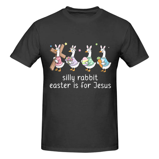 Religious Easter T-Shirt |   Silly Rabbit Ducks Holding Cross & Eggs Gift