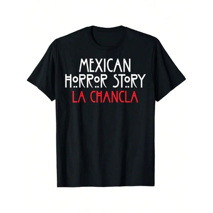 Women's Graphic T-Shirt, "La Chancla Survivor" Funny Mexican Streetwear Top, Soft 100%25 Cotton Casual Shortsleeve Crewneck for Outdoors