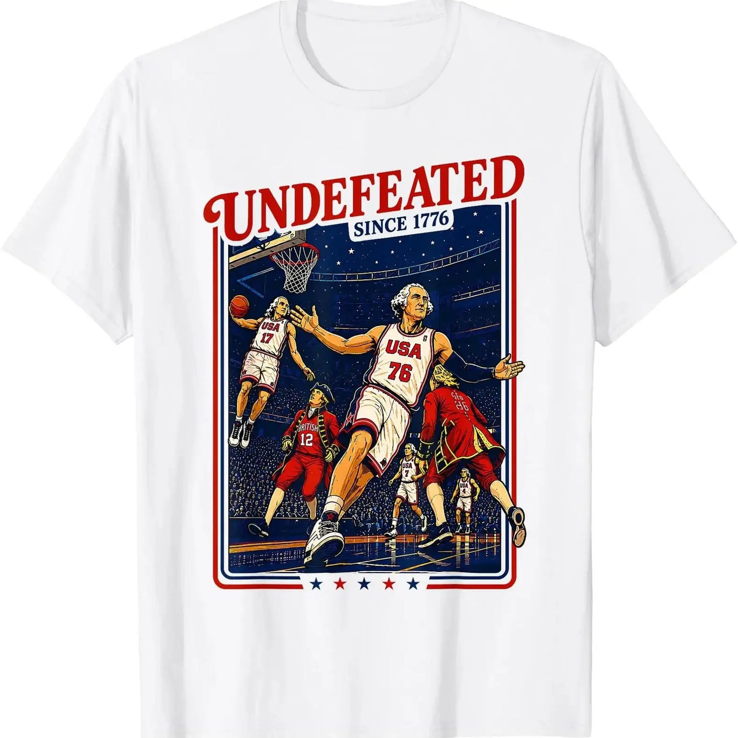 UNBEATEN Since 1776 America 4th of July Independence Day  T-Shirt