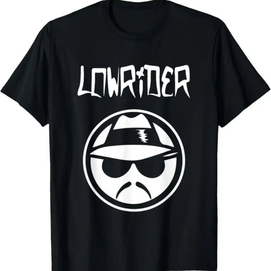 #TikTokShopRestock  Plus Size Men's LOWRIDER Graphic T-Shirt - Soft, Breathable Cotton with Stylish Print, Short Sleeves, Round Neck - Perfect for Casual Wear