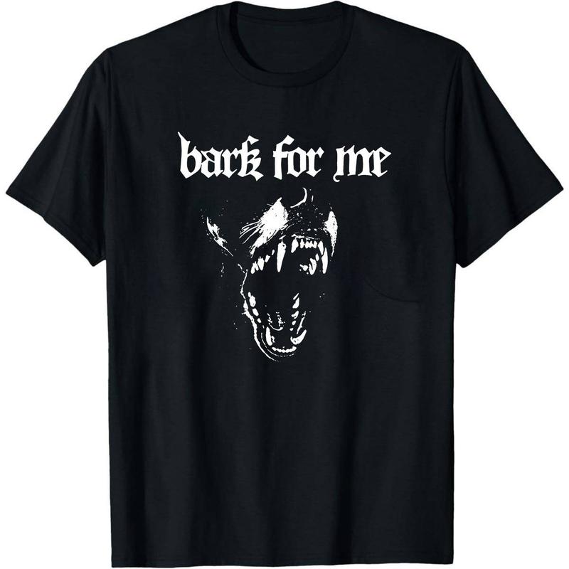 Women's Soft Smooth Cotton Seamless Round Neck Sports Top - Loose Solid Black Casual Sweatshirt with Retro Barking Dog Graphic, Funny Letter Quote, Foldable Design, Lasting Print (Tops for Women, Adult Funny T Shirts Option)