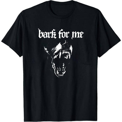 Women's Soft Smooth Cotton Seamless Round Neck Sports Top - Loose Solid Black Casual Sweatshirt with Retro Barking Dog Graphic, Funny Letter Quote, Foldable Design, Lasting Print (Tops for Women, Adult Funny T Shirts Option)