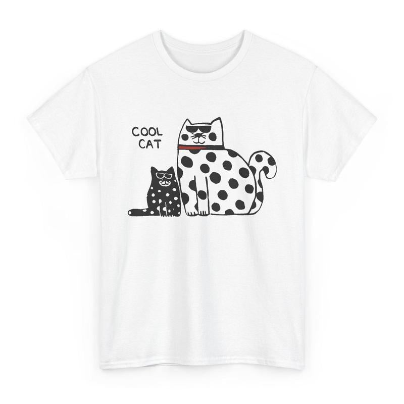 Cool Cat T-Shirt | Retro Cat Illustration, Graphic Tee