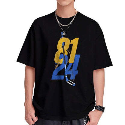 Men's Casual Short-Sleeve Heated Rivalry Hockey T-Shirt - Rosanov Shane Hollander Yaoi Sports Drama Fan Gift, Cotton Fashion Streetwear Menswear Top