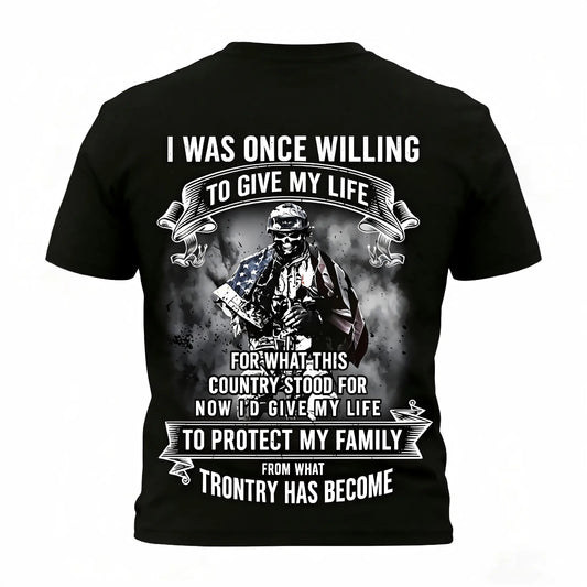 Men'S Patriotic Soldier Graphic T-Shirt |     Heavy-duty Military Uniform, Suitable for Festivals, July 4th, Street Hip-hop Style, Casual Street Style, Short Sleeve Round Neck, Y2K Style, Unisex, Heat Transfer Printing, Solid Color, Crew Neck, Plus Size,s