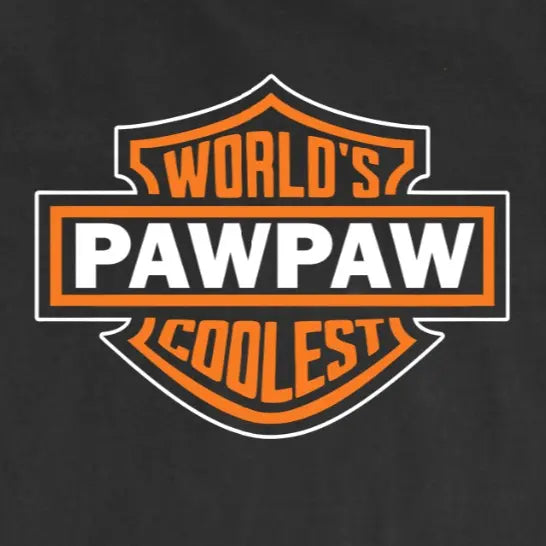 World's Coolest Grandpa Nickname Gift Motorcycle Dad Print Back Font Shirt, Father's Day Tee Birthday Gift from Grandkids Menswear Top