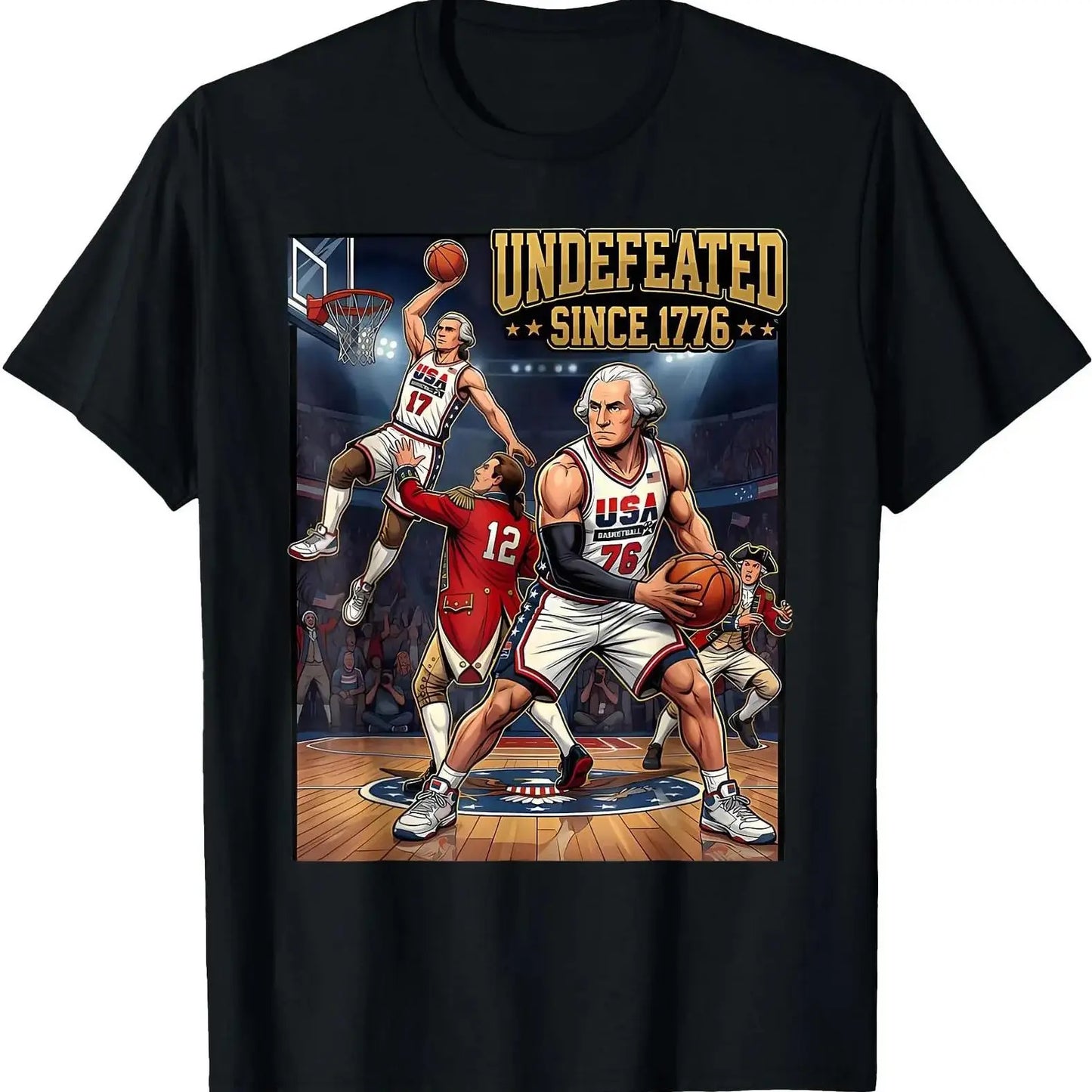 UNBEATEN Since 1776 America 4th of July Independence Day  T-Shirt