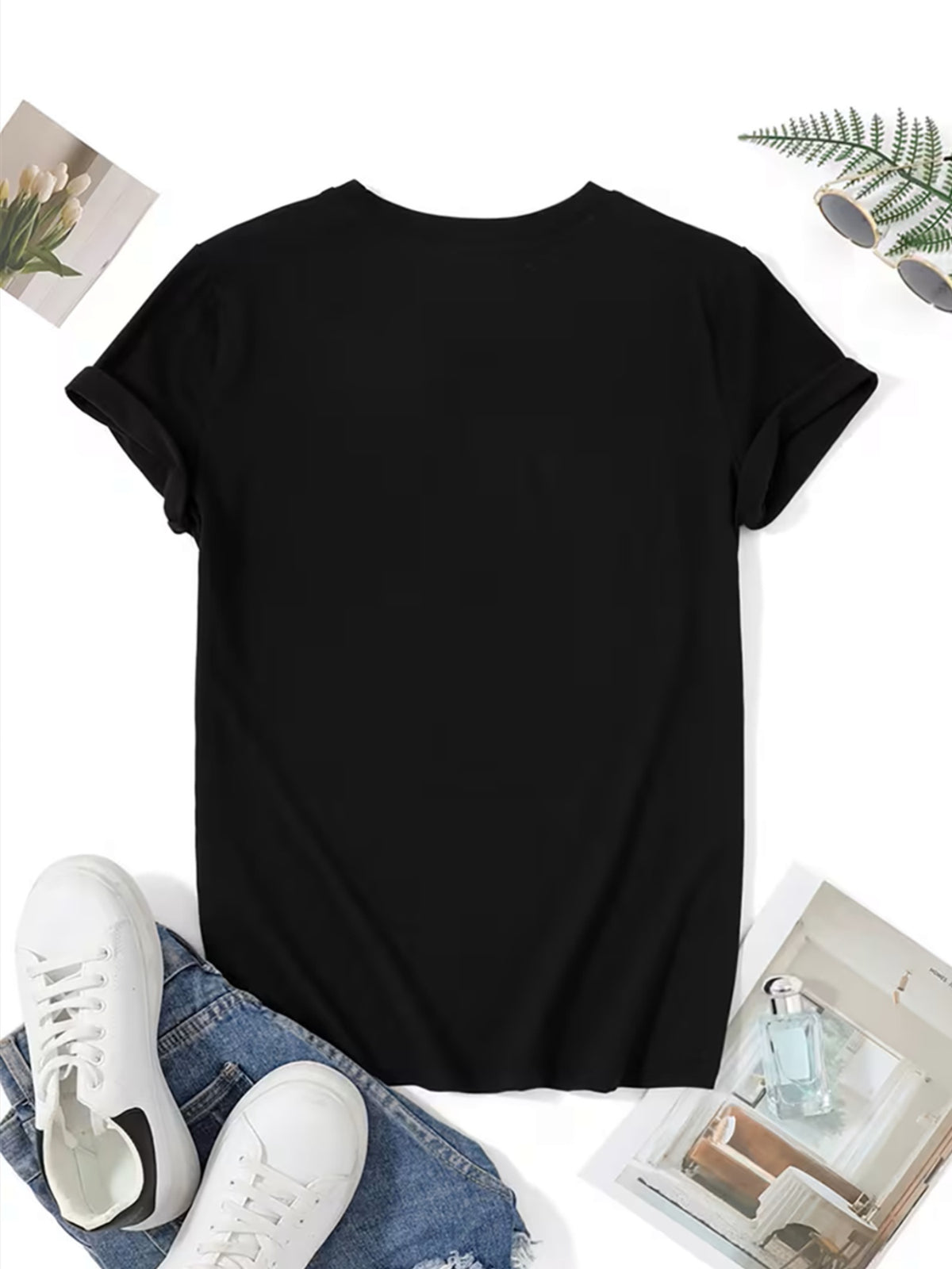Vintage Tee, Women'S Round Neck T-Shirt, Spring Summer Fall Casual Suitable for Travel The Reason for The Season Christmas Leopard Plaid Graphic, A Stylish And Casual Choice, Attitude T-Shirt, Local Delivery