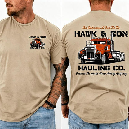 "Over The Top" Trucker Shirt – Vintage Arm Wrestling Movie T-Shirt – Classic 80s Graphic Tee – Retro Film-Inspired Top – Made in USA – Casual Apparel Gift for Truck Drivers & Movie Fans – Men's & Women's Daily Streetwear – The Perfect Father's Day Gift