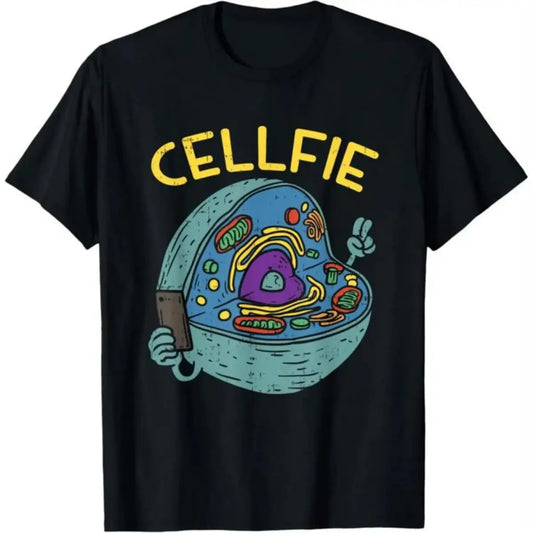 Humorous Science Biology Teacher T Shirt Short Sleeved Cell Fie Funny Educational Apparel